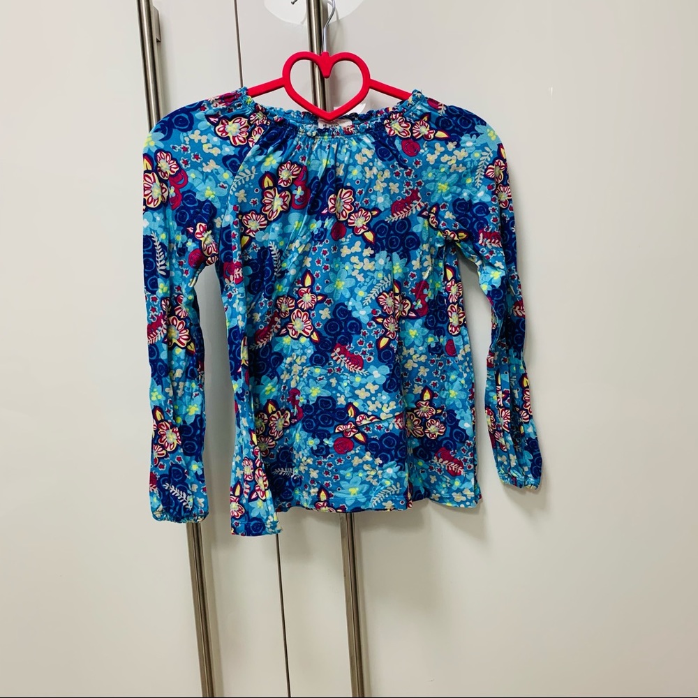 Hanna Anderson Girls Sz 8 Long Sleeve Shirt. EUC.